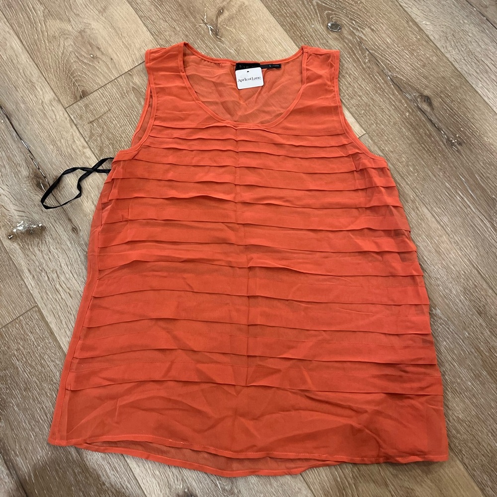 Apricot Lane Vibrant Orange Top